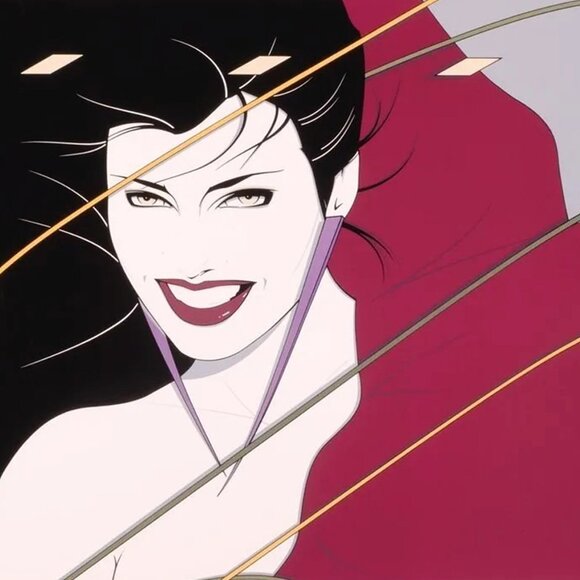 1980s Rare Patrick Nagel "Rio Girl" Poster by Mirage Edition Inc. Santa Monica - Picture 5 of 6